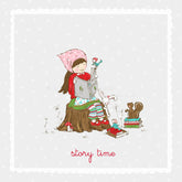 Story Time Illustration - Gray